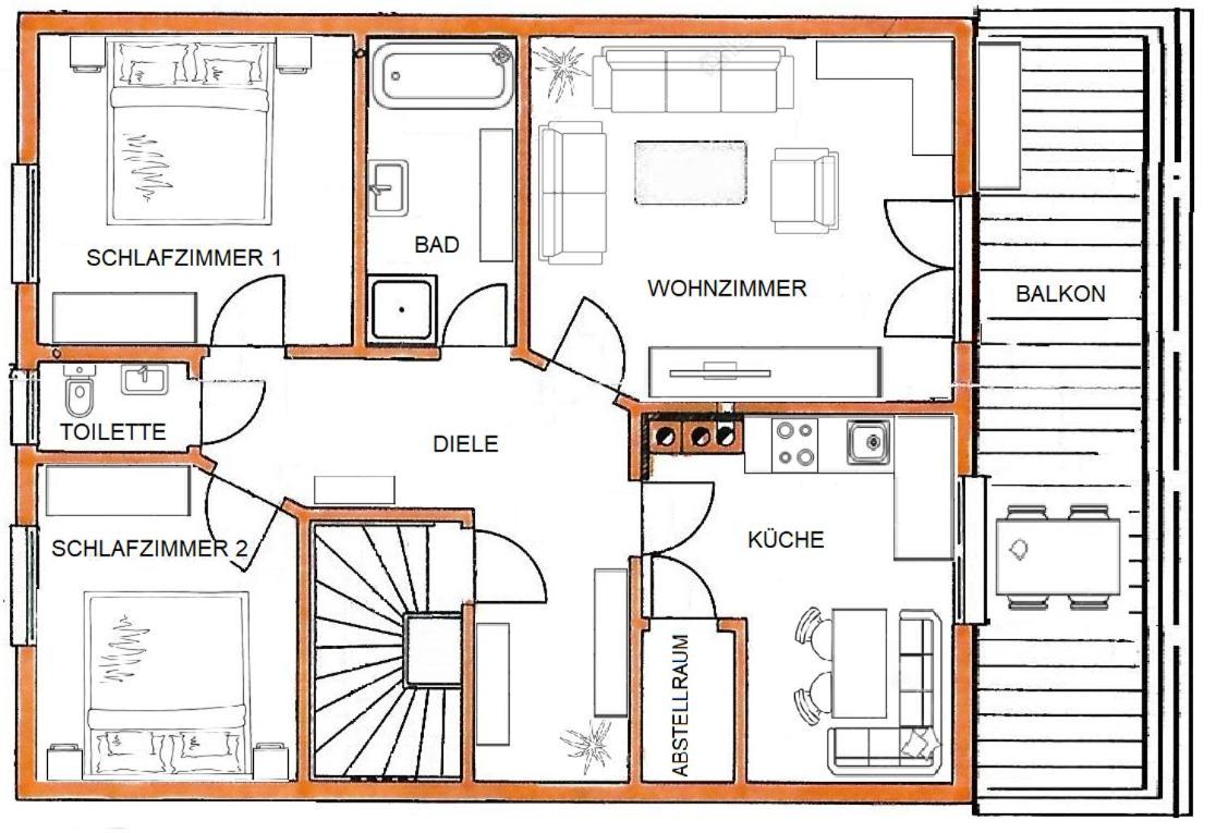 Appartement Panorama 그뢰브밍 외부 사진